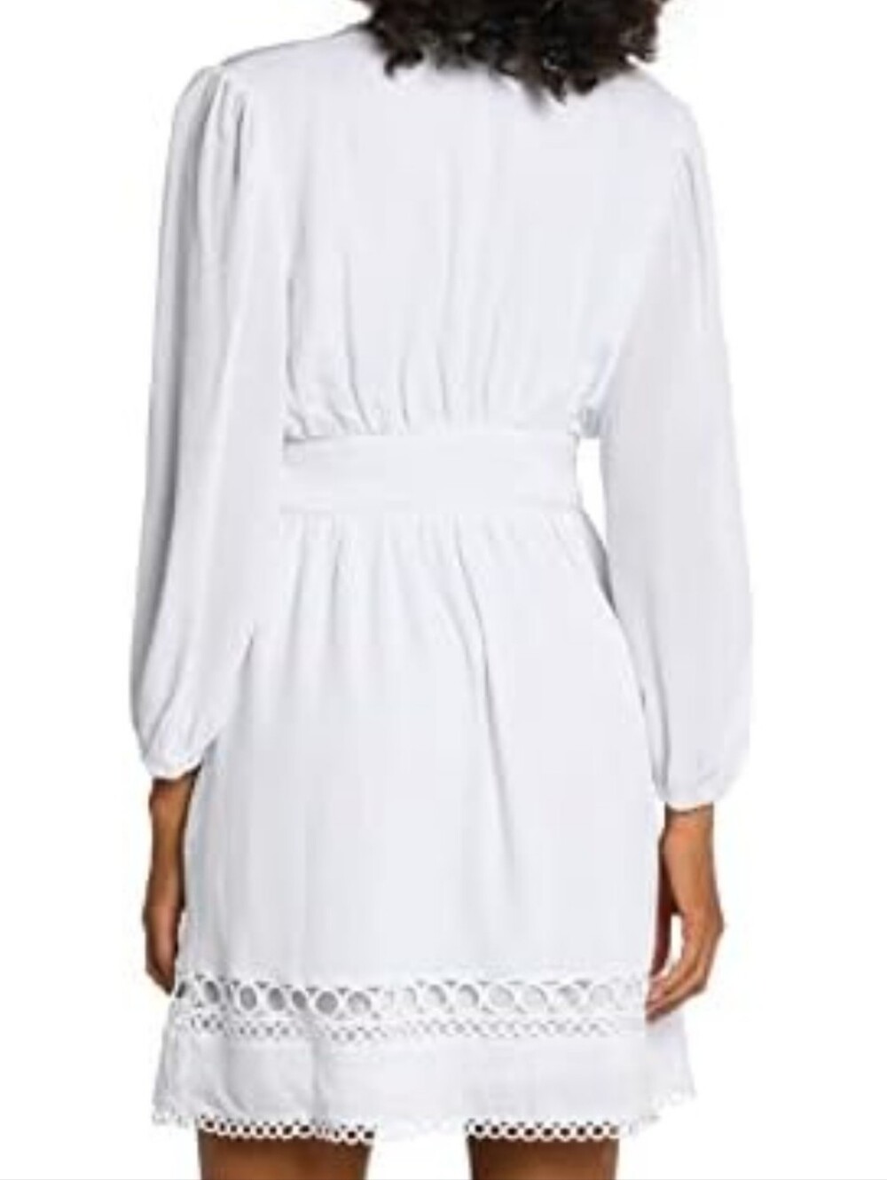 La Blanca Illusion Long Sleeve Cover-Up Dress - Picture 3 of 7